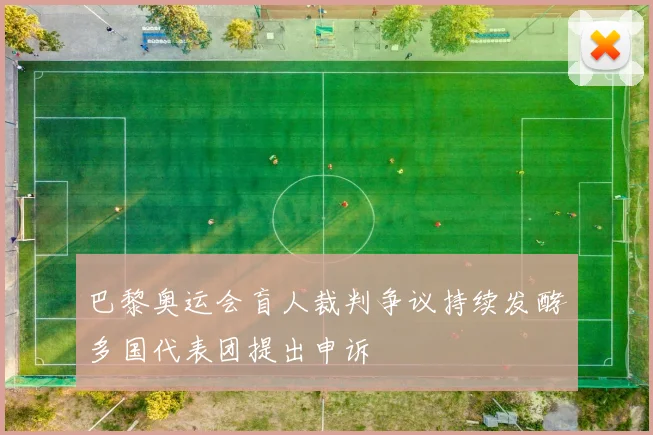 巴黎奥运会盲人裁判争议持续发酵多国代表团提出申诉